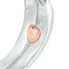 Thumbnail Image 4 of Previously Owned -  0.30 CT. T.W. Diamond Frame Vintage-Style Interlocking Bridal Set in 10K White Gold