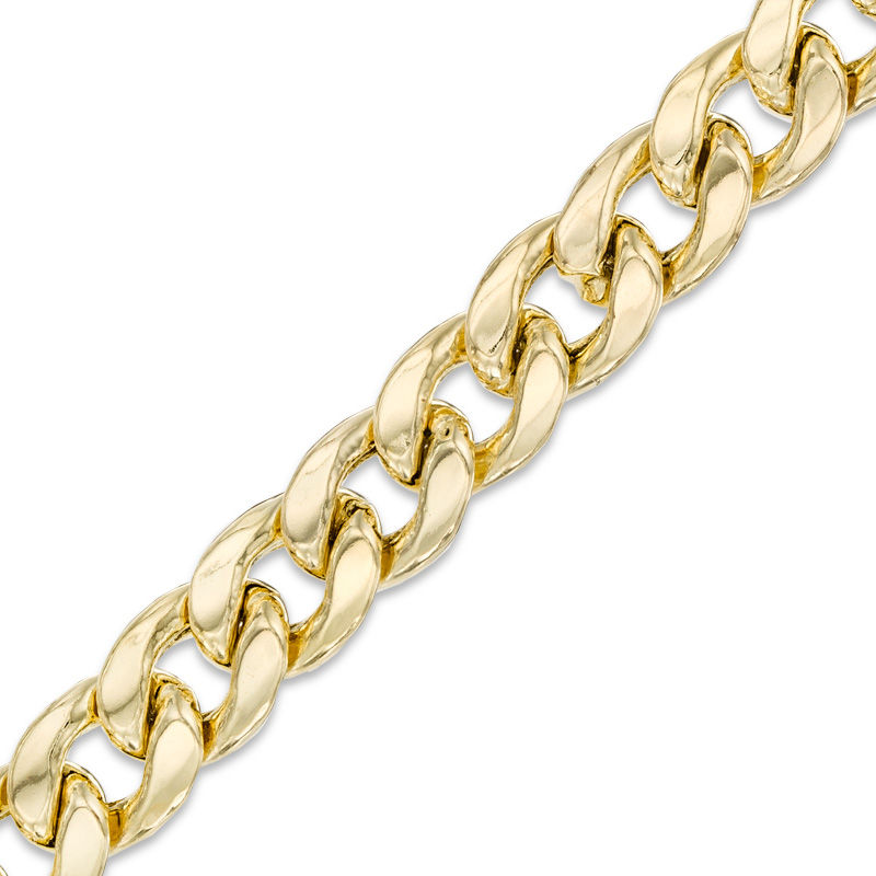 Previously Owned - Men's 7.8mm Curb Chain Bracelet in 10K Gold - 8.5"|Peoples Jewellers