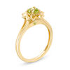 Thumbnail Image 2 of Previously Owned - Peridot Aster Daisy Ring in 10K Gold
