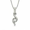 Thumbnail Image 0 of Previously Owned - Sirena™ 0.12 CT. Diamond Solitaire Pendant in 10K White Gold