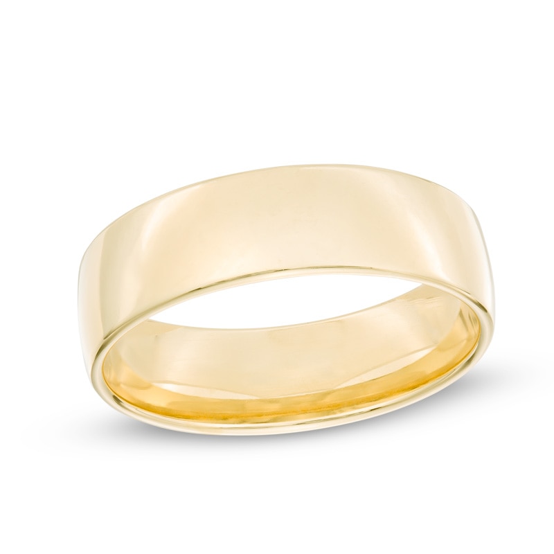 Previously Owned Men's 6.5mm Comfort Fit Wedding Band in 14K Gold - Size 10|Peoples Jewellers