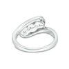 Thumbnail Image 3 of Previously Owned - 0.23 CT. T.W. Diamond Past Present Future® Bypass Engagement Ring in 10K White Gold