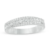 Thumbnail Image 0 of Previously Owned - 0.58 CT. T.W. Diamond Multi-Row Anniversary Band in 14K White Gold
