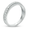 Thumbnail Image 1 of Previously Owned - 0.58 CT. T.W. Diamond Multi-Row Anniversary Band in 14K White Gold