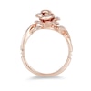 Thumbnail Image 3 of Previously Owned - Enchanted Disney Belle 0.085 CT. T.W. Diamond Rose Ring in 10K Rose Gold
