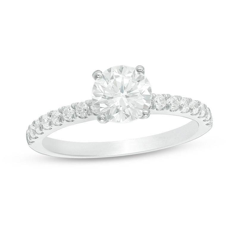 Previously Owned - 1.25 CT. T.W. Diamond Engagement Ring in 14K White Gold
