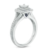 Thumbnail Image 1 of Previously Owned - Vera Wang Love Collection 0.58 CT. T.W. Princess-Cut Diamond Frame Engagement Ring in 14K White Gold
