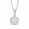 Thumbnail Image 1 of Previously Owned - 0.30 CT.  Diamond Solitaire Tension-Set Pendant in 14K White Gold (I/I2)