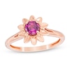 Thumbnail Image 0 of Previously Owned - Blöem Rhodolite Aster Daisy Ring in 10K Rose Gold