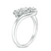 Thumbnail Image 1 of Previously Owned - 0.23 CT. T.W. Diamond Past Present Future® Bypass Engagement Ring in 10K White Gold