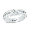 Thumbnail Image 1 of Previously Owned - Ever Us™ 0.50 CT. T.W. Two Stone Diamond Satin Slant Band in 14K White Gold