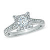 Thumbnail Image 0 of Previously Owned -  0.82 CT. T.W. Diamond Frame Engagement Ring in 14K White Gold