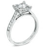Thumbnail Image 1 of Previously Owned -  0.82 CT. T.W. Diamond Frame Engagement Ring in 14K White Gold