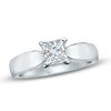 Thumbnail Image 1 of Previously Owned - Celebration  Lux® 1.00 CT. Princess-Cut Diamond Engagement Ring in 14K White Gold