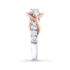 Thumbnail Image 3 of Previously Owned - Ever Us™ 1.00 CT. T.W. Two-Stone Diamond Swirl Anniversary Band in 14K Two-Tone Gold