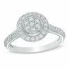 Thumbnail Image 1 of Previously Owned - 0.50 CT. T.W. Composite Diamond Frame Engagement Ring in 10K White Gold