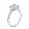Thumbnail Image 2 of Previously Owned - 0.50 CT. T.W. Composite Diamond Frame Engagement Ring in 10K White Gold