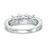 Thumbnail Image 3 of Previously Owned - 0.95 CT. T.W. Princess-Cut Diamond Past Present Future® Split Shank Engagement Ring in 10K White Gold