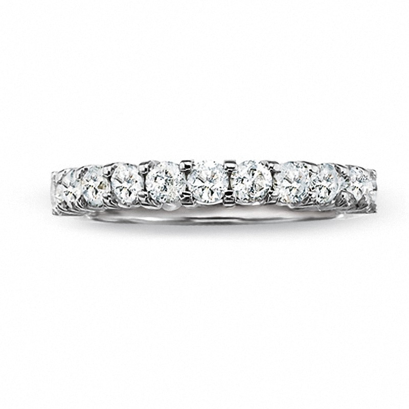 Main Image 1 of Previously Owned - 0.50 CT. T.W. Diamond Prong Band in 14K White Gold