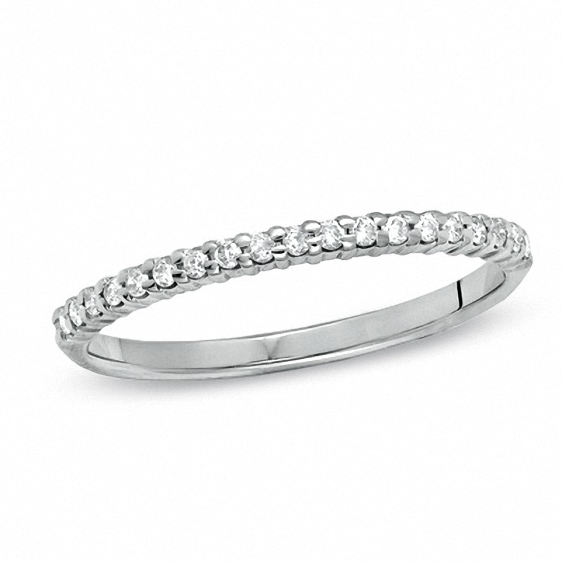 Previously Owned - 0.15 CT. T.W. Diamond Anniversary Band in 10K White Gold|Peoples Jewellers