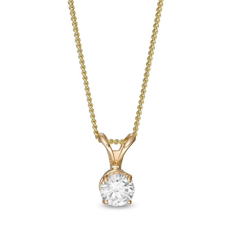 Previously Owned - 0.50 CT. Diamond Solitaire Pendant in 14K Gold (J/I3)|Peoples Jewellers