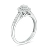 Thumbnail Image 1 of Previously Owned - 0.45 CT. T.W. Oval Diamond Double Frame Engagement Ring in 14K White Gold