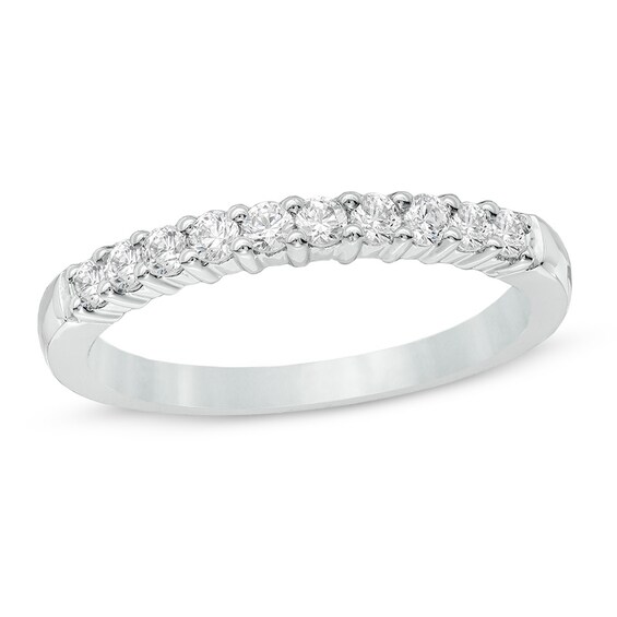 Previously Owned - 0.33 CT. T.W. Diamond Anniversary Band in 14K White Gold