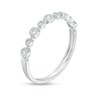 Thumbnail Image 3 of Previously Owned - 0.07 CT. T.W. Diamond Bezel-Set Anniversary Band in 10K White Gold