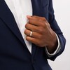 Thumbnail Image 2 of Previously Owned - Men's 6.0mm Brushed Stepped Edge Wedding Band in 14K White Gold