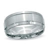 Thumbnail Image 1 of Previously Owned - Men's 8.0mm Comfort Fit 14K White Gold Satin Wedding Band