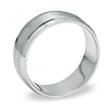 Thumbnail Image 2 of Previously Owned - Men's 8.0mm Comfort Fit 14K White Gold Satin Wedding Band