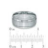 Thumbnail Image 3 of Previously Owned - Men's 8.0mm Comfort Fit 14K White Gold Satin Wedding Band