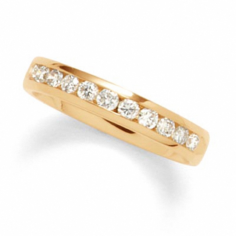 Previously Owned - 0.50 CT. T.W. Diamond Channel Band in 14K Gold