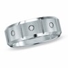 Thumbnail Image 1 of Previously Owned - 0.09 CT. T.W. Diamond Three Stone Tungsten Wedding Band