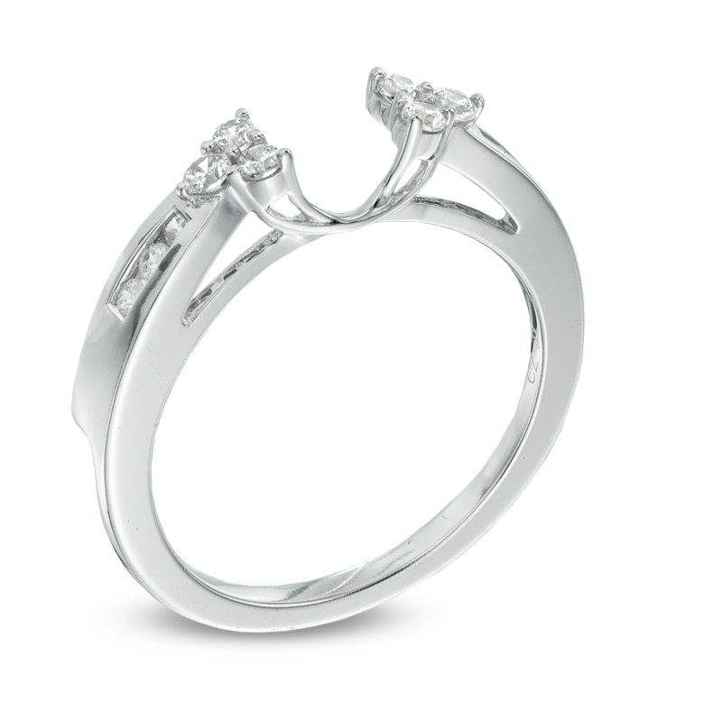 Previously Owned - 0.25 CT. T.W. Diamond Solitaire Enhancer in 14K White Gold