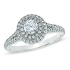 Thumbnail Image 1 of Previously Owned -  0.45 CT. T.W. Diamond Double Frame Ring in 14K White Gold