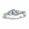 Thumbnail Image 0 of Previously Owned - Cherished Promise Collection™ 0.06 CT. T.W. Diamond Three Stone Ring in Sterling Silver