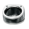 Thumbnail Image 3 of Previously Owned - Men's 0.19 CT. T.W. Enhanced Black Diamond Multi-Row Band in Stainless Steel with Black IP