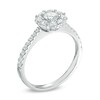 Thumbnail Image 2 of Previously Owned - 1.00 CT. T.W. Diamond Flower Engagement Ring in 14K White Gold