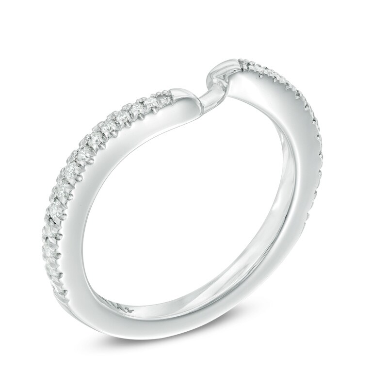 Main Image 2 of Previously Owned - Ever Us™ 0.25 CT. T.W. Diamond Contour Band in 14K White Gold