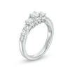 Thumbnail Image 1 of Previously Owned - Celebration Ideal 1.21 CT. T.W. Diamond Three Stone Ring in 14K White Gold
