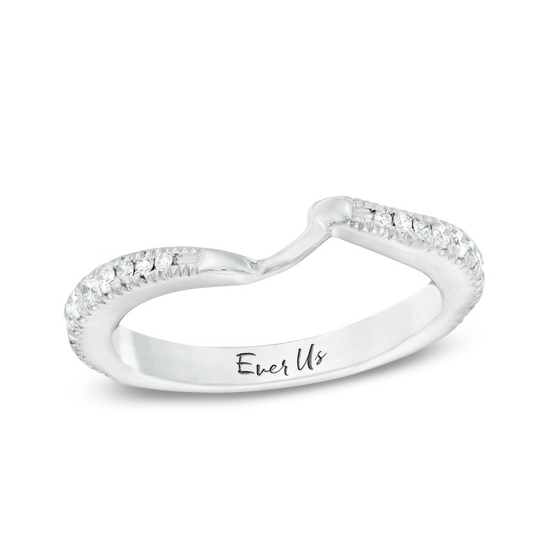 Previously Owned - Ever Us™ 0.33 CT. T.W. Diamond Contour Band in 14K White Gold