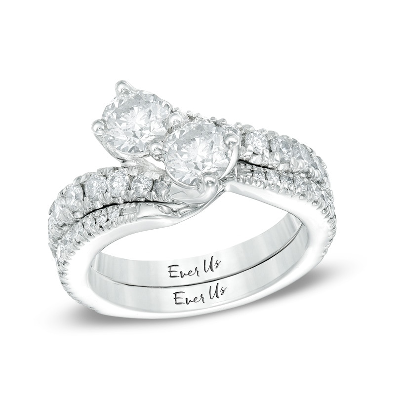 Previously Owned - Ever Us™ 0.33 CT. T.W. Diamond Contour Band in 14K White Gold