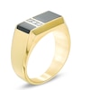 Thumbnail Image 1 of Previously Owned - Men's Rectangle Onyx and 0.20 CT. T.W. Square Diamond Ring in 10K Gold