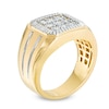 Thumbnail Image 1 of Previously Owned - Men's 0.20 CT. T.W. Diamond Square Composite Ring in 10K Gold