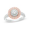 Thumbnail Image 1 of Previously Owned - 1.00 CT. T.W. Diamond Double Frame Engagement Ring in 10K Two-Tone Gold