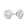 Thumbnail Image 1 of Previously Owned - 0.20 CT. T.W. Diamond Frame Stud Earrings in 10K White Gold
