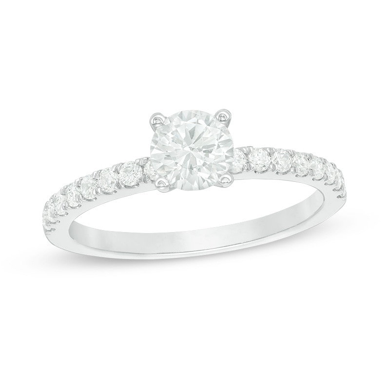 Previously Owned 1.00 CT. T.W. Diamond Engagement Ring in 14K White Gold