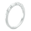 Thumbnail Image 1 of Previously Owned - 0.15 CT. T.W. Diamond Station Anniversary Band in 10K White Gold
