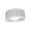 Thumbnail Image 1 of Previously Owned - 1.00 CT. T.W. Diamond Multi-Row Anniversary Band in 10K White Gold